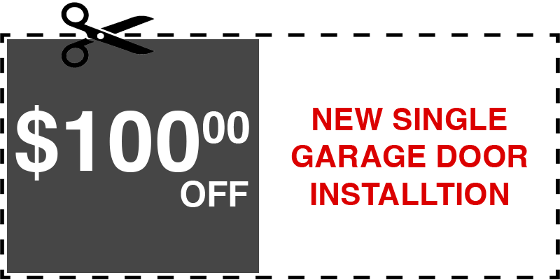 100 off garage door repair